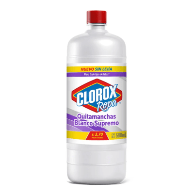 CLOROX QUITAMANCHAS 580ML ROPA BLANCA