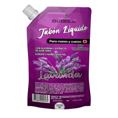 BUBBLE JABON LIQUIDO 1000ML LAVANDA DOYPACK