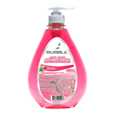 BUBBLE JABON LIQUIDO 400ML ROSAS
