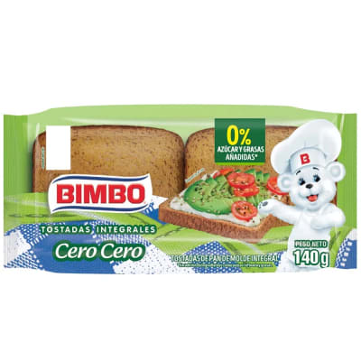 BIMBO TOSTADAS INTEGRAL CERO CERO 140GR