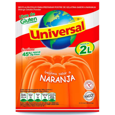 UNIVERSAL GELATINA 150G NARANJA