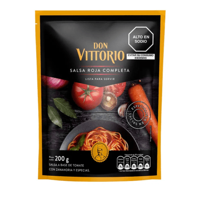 DON VITTORIO SALSA ROJA 200G COMPLETA