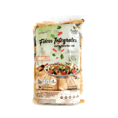 FIDEOS INTEGRALES TORNILLO PRODNAT 250GRS