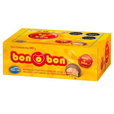 ARCOR BON O BON 450GR AMARRILLO