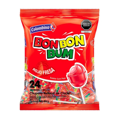 COLOMBINA BOM BOM BUM FRESA 24UN