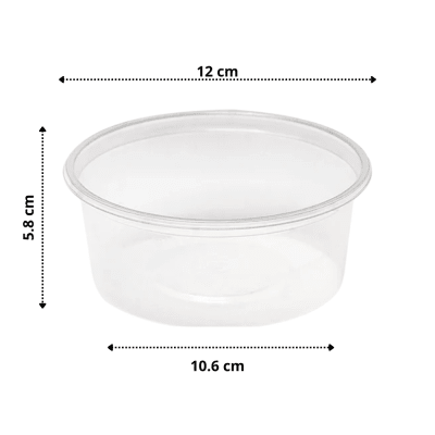ENVASE 1/2 LITRO CACER TRANSPARENTE CON TAPA