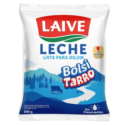 LECHE LAIVE BOLSITARRO 390ML CONCENTRADA