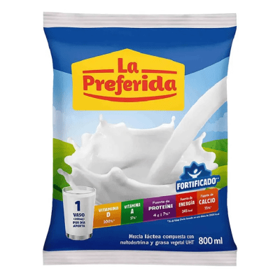 LA PREFERIDA MEZCLA LACTEA 800ML BOLSA FRESCA