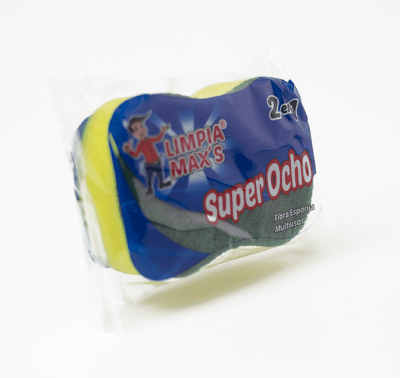 LIMPIA MAXS ESPONJA SUPER OCHO MULTIUSO 2 EN 1