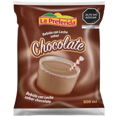 LA PREFERIDA CHOCOLATADA 800ML BOLSA