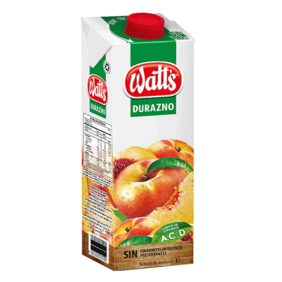 JUGOS WATTS DURAZNO 1LT