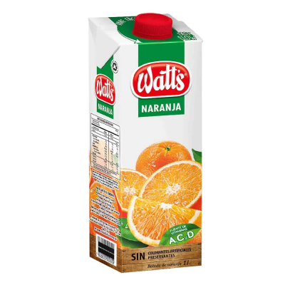 JUGOS WATTS NARANJA 1LT