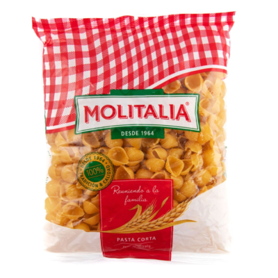 FIDEOS MOLITALIA 235GR CARACOL CHICO