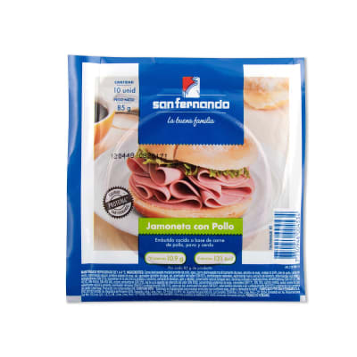 SAN FERNANDO JAMONETA CON POLLO 85G