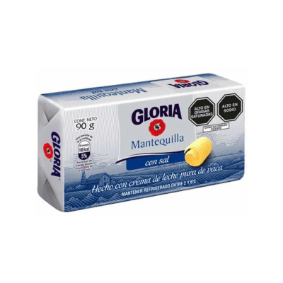 GLORIA MANTEQUILLA 90G BARRA CON SAL