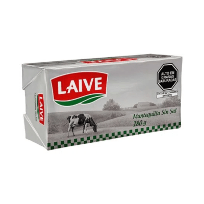 LAIVE MANTEQUILLA BARRA 180G SIN SAL