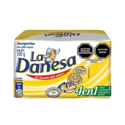 LA DANESA MARGARINA DE 500G BARRA