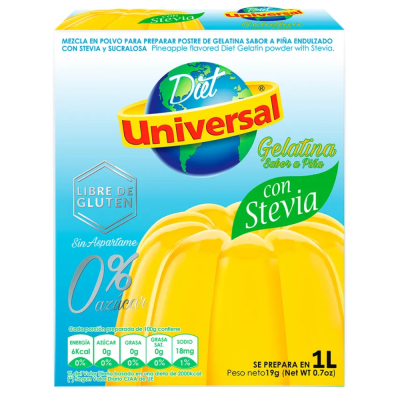 UNIVERSAL GELAT DIET 19G PIÑA CAJA