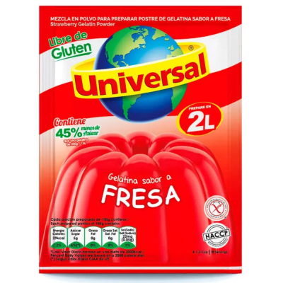 UNIVERSAL GELATINA 150G FRESA