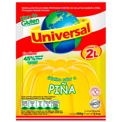 UNIVERSAL GELATINA 150G PIÑA
