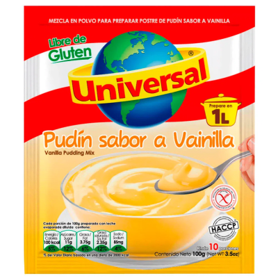 UNIVERSAL PUDIN VAINILLA 100G SOBRE CHICO