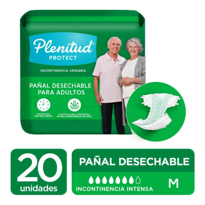 PAÑAL PLENITUD VERDE M 20UND CLASSIC