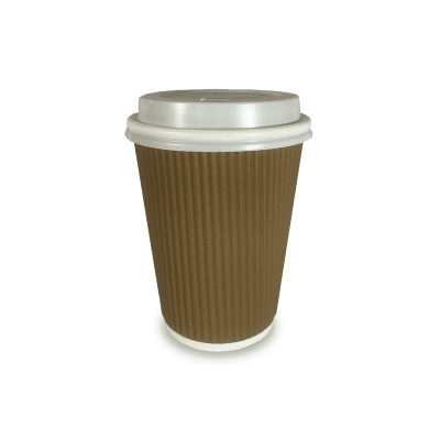 VASO CORRUGADO 8 ONZ. C/TAPA DASIL