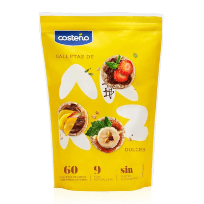 GALLETAS DE ARROZ COSTEÑO DULCES 150G