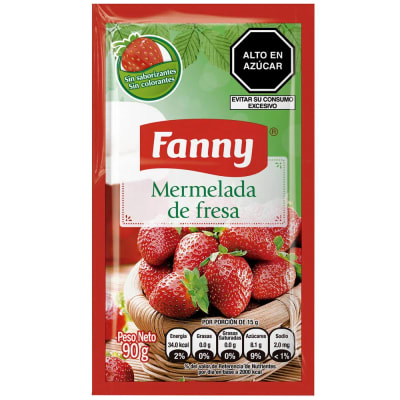 FANNY MERMELADA 90GR DELI FRESA SACHET1