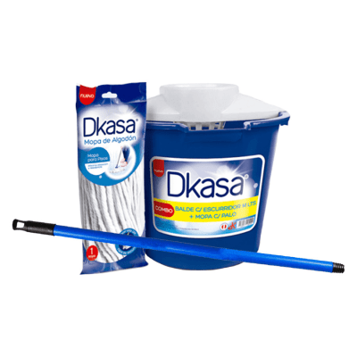 DKASA BALDE MANUAL + MOPA DE ALGODON