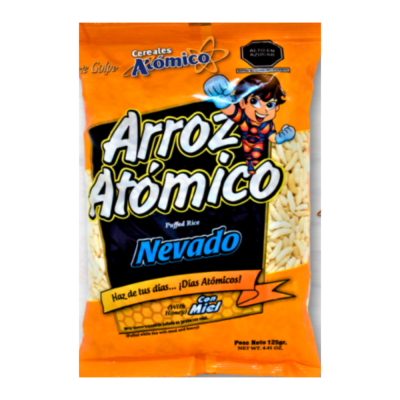 ARROZ ATOMICO FORTE GOLPE NEVADO CON MIEL 125G