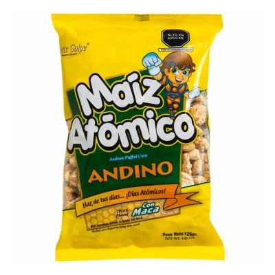 MAIZ ATOMICO FORTE GOLPE ANDINO CON MACA 125G