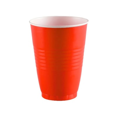 VASO 12 DARNEL ROJO X 12 UND