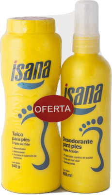 ISANA TALCO PACK 140GR+DESOD 150ML