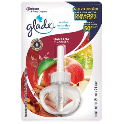 GLADE ELECTICO REPUESTO 21ML MANZANA Y CANELA