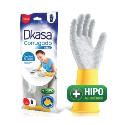 DKASA GUANTES CORRUGADO PLUS HIPO ALERGÉNICO