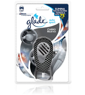 GLADE AUTO SPORT REPUESTO CARRO NUEVO 7ML + EQUIPO