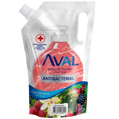 JABON LIQUIDO AVAL ANTIBACTERIAL 800ML FERIA FLORES DOYPA