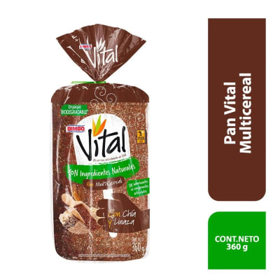 BIMBO PAN VITAL 360GR MULTICEREAL CHIA/LINAZ