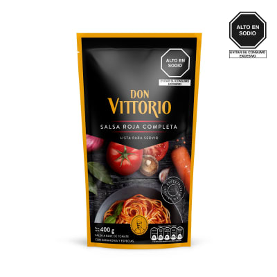 DON VITTORIO SALSA ROJA 400G COMPLETA