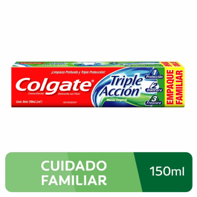 COLGATE TRIPLE ACCION 150ML FAMILIAR
