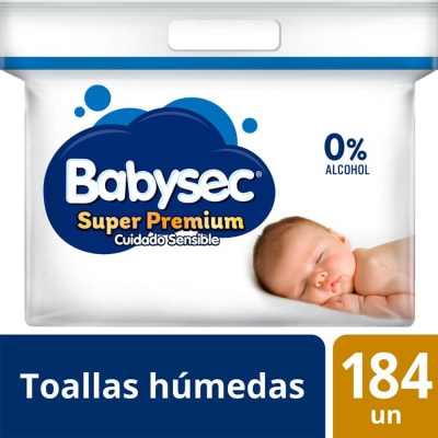 BABYSEC TOALLA HUMEDA 184UND PREMIUM
