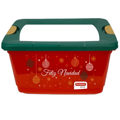 CAJA BROADWAY CON DISEÑO DURAPLAST N3-32L ROJO