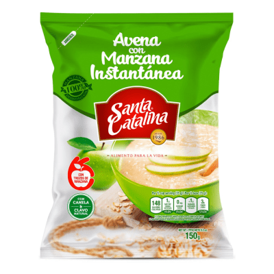 AVENA CON MANZANA INSTANTANEA SANTA CATALINA 150G