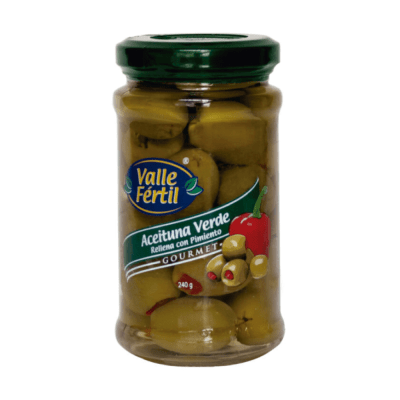 ACEITUNA VERDE VALLE FERTIL RELLENA CON PIMIENTO 240G / 130G