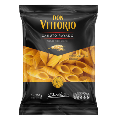 FIDEOS DON VITTORIO 250GR CANUTO RAYADO