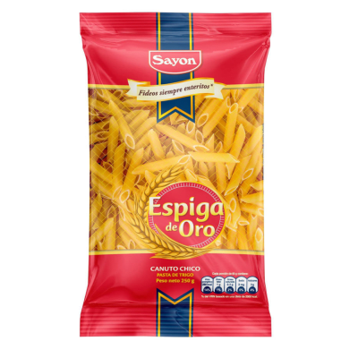 FIDEOS ESPIGA DE ORO 250GR CANUTO CHICO