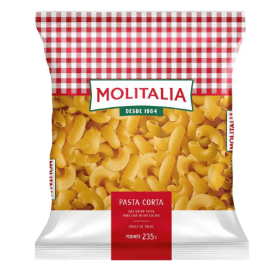 FIDEOS MOLITALIA 235GR CODO RAYADO