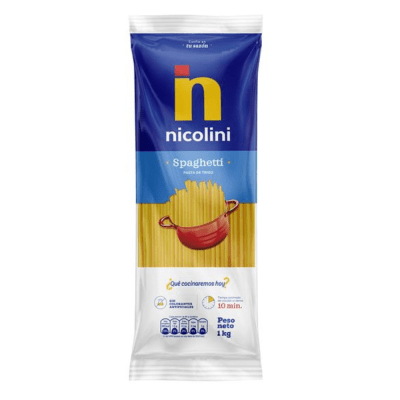 FIDEOS NICOLINI 1KGR SPAGHETTI