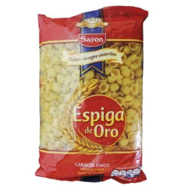 FIDEOS ESPIGA DE ORO 250GR CARACOL CHICO